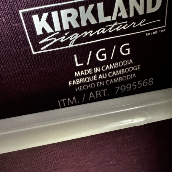 Kirkland size large zip up sweater - Picture 2 of 3